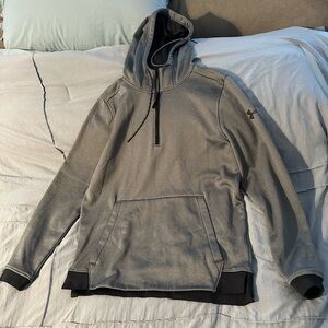 Under Armour Charcoal Hoodie with Black Accents